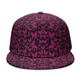 thumbnail image 2 of Butterfly Lovers Aesthetic Snapback Cap - Flat Bill Hip Hop Hat with Tropical Floral Pattern for Men & Women, 2 of 5