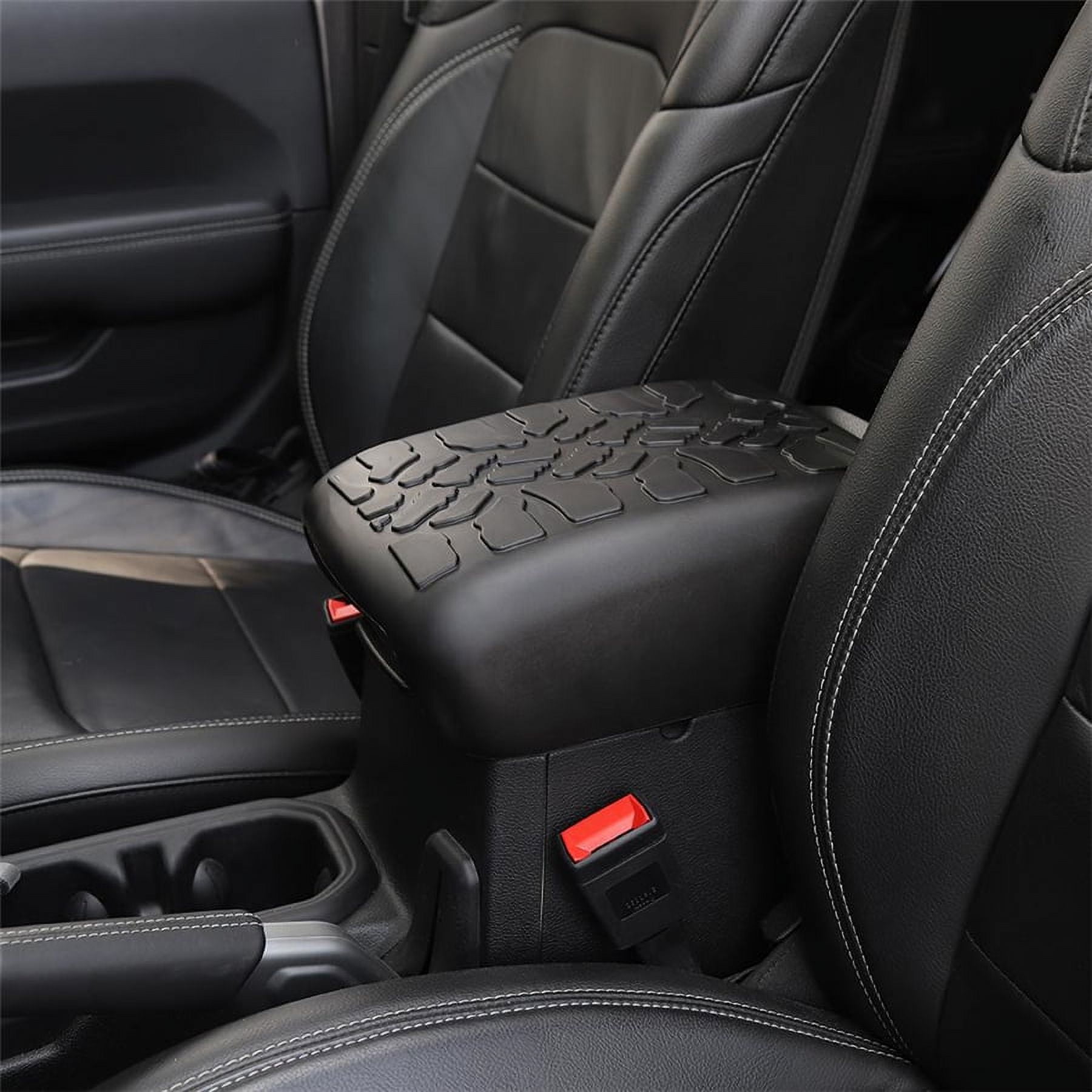 Rubber Car Center Console Armrest Cover Pad For Jeep Wrangler JL JT 2018-2020