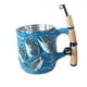 thumbnail image 5 of Taza de café de pesca, taza de jugo, de leche, bebidas calientes o frías, de té de moda de 101-200 ml para vacaciones, restaurante, cocina, uso diario, 5 of 8
