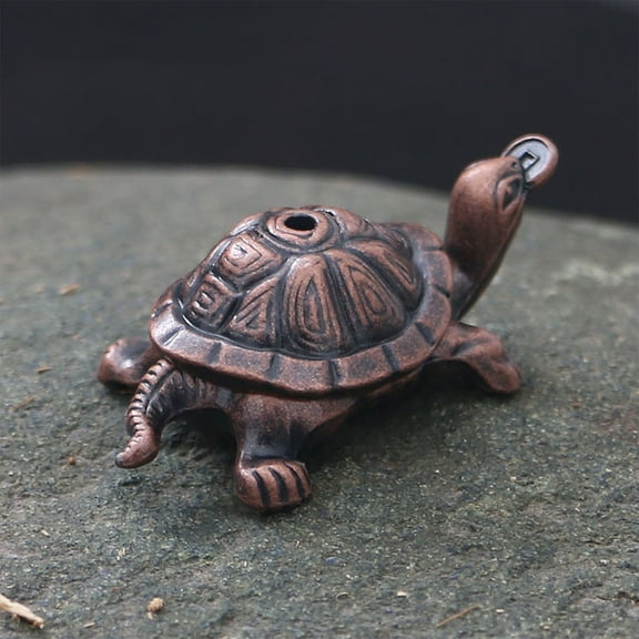 WSZZL Metal Turtle Incense Stick Holder Burner for Home Decor - Compact & Durable Fragrance Rack for Bedroom, Living Room, Office