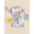 thumbnail image 3 of Bagilaanoe 2pcs Toddler Baby Boy Shorts Set Short Sleeve Tie-dye Print T Shirt Tops + Shorts 6M 12M 18M 24M 3T Kids Casual Summer Clothes, 3 of 7
