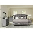 thumbnail image 4 of Deanna California King Tufted Upholstered Bed Grey, 4 of 7