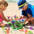 thumbnail image 3 of Toddler Toys, 109Pcs Flower Garden Building Toys for Girls 3 4 5 6 7 Years Old, Upgrade DIY Building Stacking Toys, STEM Preschool Educational Toddler Toys Brain Development Kindergarten Kids Toy, 3 of 7