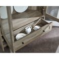 thumbnail image 5 of Gramercy Way Home Source Corner Storage Cabinet in Grey Wash with Glass Doors, 5 of 7