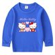 thumbnail image 3 of Hello Kitty camiseta de Color sólido para niños primavera otoño nueva camisa de cuello redondo para niños y niñas Camisa de manga larga de algodón para bebés, 3 of 5