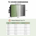 thumbnail image 3 of Outdoor TV Cover 30 to 32 Inches, Sage Green Grey Gradient Wood Grain Farmhouse Retro Striped Waterproof TV Cover with Remote Control Pocket, Flat Screen TV Cover Protector for Outside TV, 3 of 6