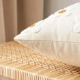 thumbnail image 4 of Fundas de almohada de jacquard con diseño de girasoles, cuadradas, para sofá, cama, sala de estar, juego de 2, 18.0 x 18.0 in, 4 of 5