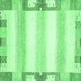 thumbnail image 1 of Ahgly Company Indoor Square Solid Emerald Green Modern Area Rugs, 8' Square, 1 of 4