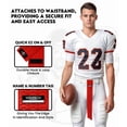 thumbnail image 3 of Exxact Sports Streamer Towel Football with Hook & Loop Fastener, Ultra Light Quarterback QB Red Football Towel to Clean Hands, Visor, Gloves - Highly Absorbent, Quick-Dry, 3 of 8