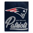 thumbnail image 1 of New England Patriots Plush Throw Blanket - 50"x60", 1 of 3