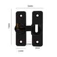 thumbnail image 6 of Sylvtty Barn Door Lock Simple Installation Anti-Theft Heavy Duty Bar Gate Latches Safety Slide Door Lock for Bathroom Garden, 6 of 7