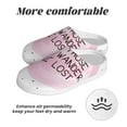 thumbnail image 6 of KLL Not All Those Who Wander Are Lost Pattern Adult Unisex Cozy Slippers,Fuzzy Slip-on Slippers TPR Sole Slippers Comfort Plush Home Footwear for Indoor & Outdoor-35/36, 6 of 7