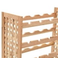 thumbnail image 5 of vidaXL Wine Rack for 25 Bottles Solid Walnut Wood 24.8"x9.8"x28.7", 5 of 8