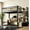 Black, variant on Soges Twin Size Metal Loft Bed with Storage Stairs&Shelves, Modern Metal Loft Bed Frame With Large Under-Bed Space for Bed Room, No Box Spring Needed, Black