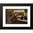 thumbnail image 2 of Edgar Degas 24x18 Black Modern Framed Museum Art Print Titled - Sulking (ca. 1870), 2 of 5