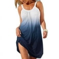thumbnail image 4 of Hawaii Robe d'Été Imprimée Florale Vêtements de Plage pour Femmes Robe Mini Col Rond Tenue de Resort Tendance Robes Jupes Amples pour Dames FJH, 4 of 6