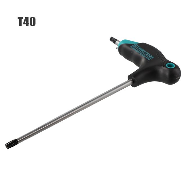 1 Pce Tournevis Torx avec Tête Magnétique pour Réparation d'Appareil Ménager T6-T45 avec Trou Poignée Torx Clé Outils de Réparation Ménagers T40