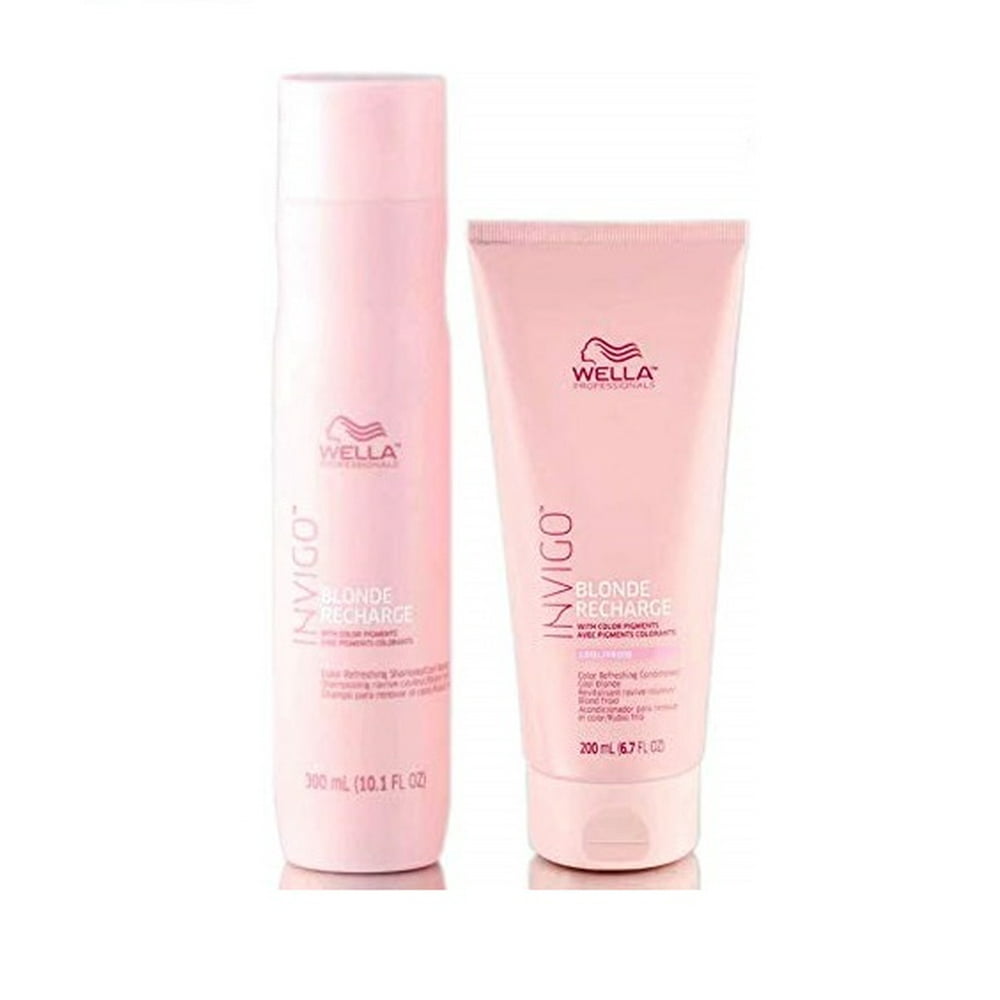Wella Invigo BLONDE RECHARGE Shampoo & Conditioner with Color Pigments