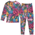 thumbnail image 2 of FORMRS Kids Pajama Set Cotton Long Sleeve Top and Pants 2-Piece Lounge Sleepwear, Sizes 18M-8Y, Charming Floral Pattern, 2 of 6