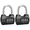 Black, variant on 2-Pack 4-Digit Combo Locks – Waterproof Outdoor Padlocks for Gates, Sheds & Lockers