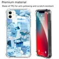 thumbnail image 4 of Light Bule Collage Case Compatible with iPhone 12,Aesthetic Art Design TPU Bumper Cover Case, 4 of 6