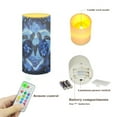 thumbnail image 7 of COEQINE Sea Turtle Flickering Flameless LED Battery Candles Pillar Candles Tealight with 18-Key Timer Remote with Colorful Light for Indoor Outdoor Home Decoration, Blue Sea Turtle Hibiscus, 7 of 7