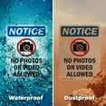 thumbnail image 6 of (2 Pack) No Photos Or Video Allowed OSHA Notice Sign 10 Inch X 14 Inch Indoor / Outdoor Rust-Free Aluminum Metal Signs for Workplace, Workshop, and Construction Site, Made in the USA, 6 of 8