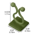 thumbnail image 3 of TIELUTT Green Green Fixator Green Radish Artifact Green Vine Climbing Wall Hanging Stereotypes Home Hedgehog Paper Clips Small Clips for Paperwork Chip Clips for Bags Clips for Potato Chip Bags Clip, 3 of 8
