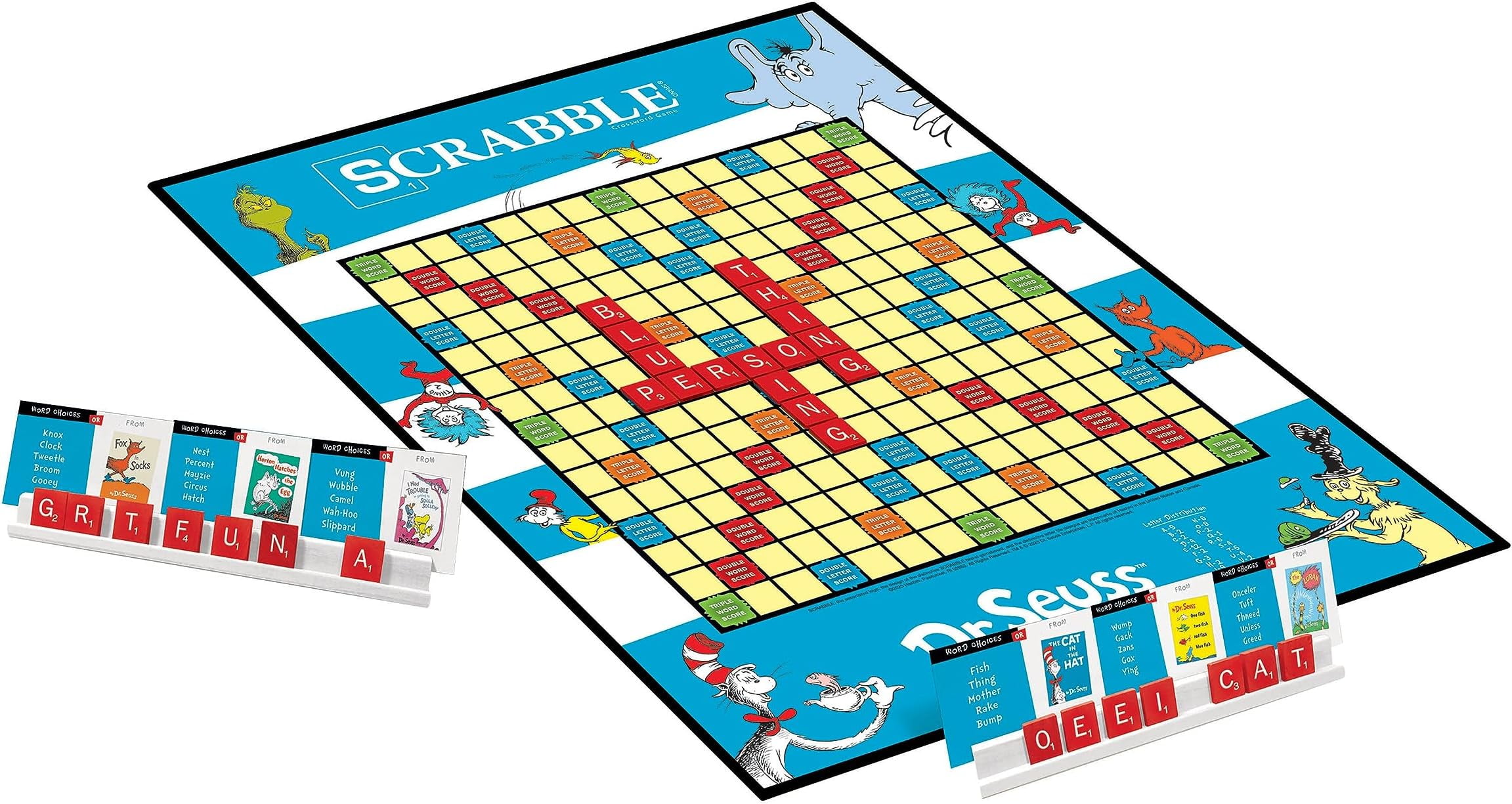 SCRABBLE: Dr. Seuss Board Game | Official Scrabble Game with a Rhyming Twist