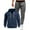Navy, variant on Men's Fleece Lined 2PC Sweatsuits Long Sleeve Zip Up Hoodie Jacket Elastic Waist Cuffed Joggers Loungewear Set with Pockets Khaki XL