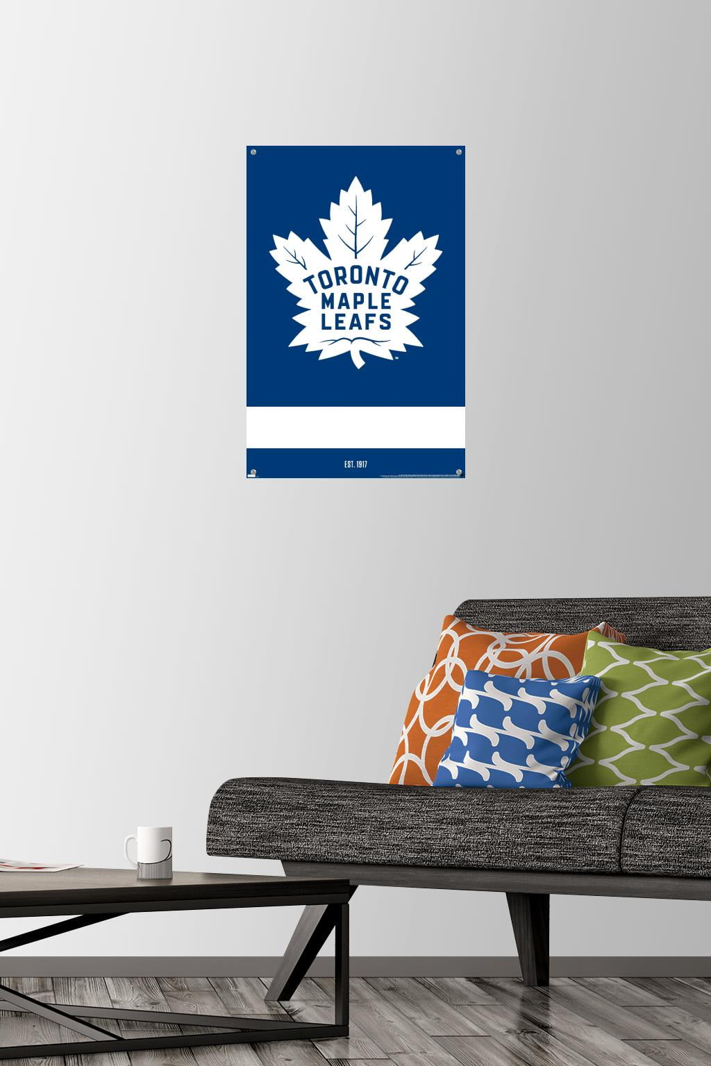 NHL Toronto Maple Leafs - Logo 21 Wall Poster with Pushpins, 14.725" x 22.375"