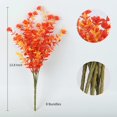 thumbnail image 2 of Flores artificiales RECUTMS, 8 paquetes, decoración dorada de otoño, 2 of 7
