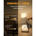 thumbnail image 3 of Luz nocturna LED enchufable Lyridz con sensor de movimiento de 360°, paquete de 2, 3 of 9