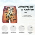 thumbnail image 4 of Kdxio Not All Who Wander Are Lost Print Men'S Swim Trunks With Compression Liner 7 Inch Inseam Quick Dry Swim Shorts, 4 of 7