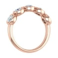 thumbnail image 2 of 1 Carat (ctw) Bezel Set 5-Stone Diamond Wedding Band Ring in 14K Rose Gold (Ring Size 6.25), 2 of 4
