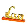 thumbnail image 1 of 2x24K Gold Flor Artificial Sumergida Valentín Base Gloria rosa eterna, 1 of 8