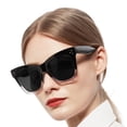 thumbnail image 1 of WEMOOTANTS Gafas de Sol de Lectura de Gran Tamaño 4.0 para Mujer Lectores Negros y Transparentes a Pleno Sol 1,00 1,25 1,50 1,75 2,00 2,25 2,75 3,00 3,50 4,00, 1 of 6