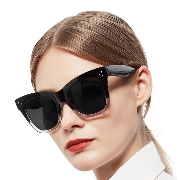 WEMOOTANTS Gafas de Sol de Lectura de Gran Tamaño 4.0 para Mujer Lectores Negros y Transparentes a Pleno Sol 1,00 1,25 1,50 1,75 2,00 2,25 2,75 3,00 3,50 4,00