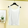 thumbnail image 4 of JGGSPWM Women's Tank Tops Summer Crewneck Sleeveless Casual Racerback Shirts Loose Comfy Solid Color Basic Tees Top White 2XL, 4 of 7