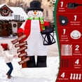 thumbnail image 3 of Muñeco de nieve inflable Litake de 8 pies con luces giratorias LED, 3 of 8