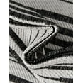 thumbnail image 3 of Unique Loom Outdoor Modern Collection Area Rug - Umbra (2' x 8' Runner Black and White), 3 of 6