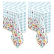 Pioneer Woman Spring Flowers Plastic Party Tablecloths, 108 x 54in, 4ct