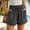 Gray, variant on PWPSG Womens Elastic Waist Pleated Casual Shorts, Drawstring Waist with Rolled Cuffs, Relaxed Silhouette for Everyday Outfits Black XXXL