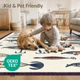 thumbnail image 4 of ODIKA 3'x5' Washable Throw Rug Stain Resistant, Low Profile, Non-Slip Hooked Fishing Lure Novelty Vintage Tackle Nautical Border Lake for Entryway, Kitchen, Mudroom, 4 of 7