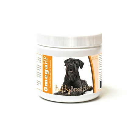 Chi Omega Block - Healthy Breeds Black Russian Terrier Omega HP Fatty Acid Skin and Coat Support Soft Chews