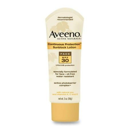 Johnson & Johnson Aveeno Active Naturals Sunblock Lotion, 3 oz
