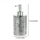 thumbnail image 3 of Dispensador de jabón espumoso, dispensador recargable para baño o cocina, botella de espuma para jabón de manos, gel corporal, botella dispensadora de gel de ducha redonda de 400ml, gris, 3 of 5