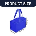 thumbnail image 4 of Qiangzon 2PC Blue Insulated Cooler Bag, 24-Hour Cold Retention, Peva Leak-Proof Liner, Foldable Flat Storage, for Grocery Shopping, Outdoor Picnic, 4 of 4