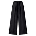 thumbnail image 5 of Women's Summer Solid Color Ice Narrow Wide Leg Pants, 5 of 5