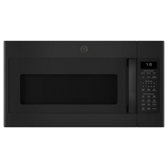GE 1.9-cu ft 1000-Watt 29.75-in Over-the-Range Microwave with Sensor Cooking (Black) (NEW)